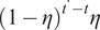 1 minus eta t right single quotation mark minus t eta