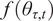 f theta tau comma t
