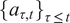 a tau comma t tau less than or equals t