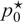 p 0 star