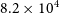 8.2 times 10 Superscript 4