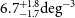 6.7 StartLayout 1st Row plus 1.8 2nd Row negative 1.7 EndLayout normal d normal e normal g Superscript negative 3