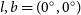 l comma b equals left parenthesis 0 Superscript ring Baseline comma 0 Superscript ring Baseline right parenthesis