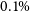 0.1 percent sign
