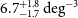 6.7 StartLayout 1st Row plus 1.8 2nd Row negative 1.7 EndLayout normal d normal e normal g Superscript negative 3