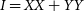 upper I equals upper X upper X plus upper Y upper Y