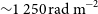 tilde 1 250 normal r normal a normal d normal m Superscript negative 2