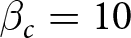 beta c equals 10