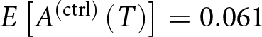 upper E left bracket upper A left parenthesis ctrl right parenthesis left parenthesis upper T right parenthesis right bracket equals 0.061