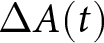 upper Delta upper A left parenthesis t right parenthesis