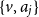 StartSet v comma a Subscript j Baseline EndSet