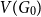 upper V left parenthesis upper G 0 right parenthesis