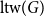 normal l normal t normal w left parenthesis upper G right parenthesis