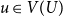u element of upper V left parenthesis upper U right parenthesis