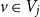 v element of upper V Subscript j