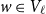 w element of upper V Subscript script l