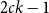 2 c k minus 1
