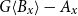 upper G left angle bracket upper B Subscript x Baseline right angle bracket minus upper A Subscript x