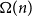 normal upper Omega left parenthesis n right parenthesis