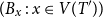 left parenthesis upper B Subscript x Baseline colon x element of upper V left parenthesis upper T Superscript prime Baseline right parenthesis right parenthesis