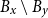 upper B Subscript x Baseline minus upper B Subscript y