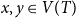 x comma y element of upper V left parenthesis upper T right parenthesis