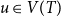 u element of upper V left parenthesis upper T right parenthesis