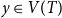 y element of upper V left parenthesis upper T right parenthesis