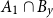 upper A 1 intersection upper B Subscript y