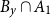 upper B Subscript y Baseline intersection upper A 1