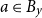 a element of upper B Subscript y