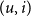 left parenthesis u comma i right parenthesis