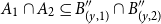 upper A 1 intersection upper A 2 subset of or equal to upper B double prime Subscript left parenthesis y comma 1 right parenthesis Baseline intersection upper B double prime Subscript left parenthesis y comma 2 right parenthesis