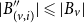 StartAbsoluteValue upper B double prime Subscript left parenthesis v comma i right parenthesis EndAbsoluteValue less than or slanted equals StartAbsoluteValue upper B Subscript v Baseline EndAbsoluteValue