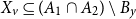 upper X Subscript v Baseline subset of or equal to left parenthesis upper A 1 intersection upper A 2 right parenthesis minus upper B Subscript y
