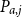 upper P Subscript a comma j