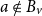 a not an element of upper B Subscript v
