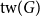 normal t normal w left parenthesis upper G right parenthesis