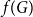 f left parenthesis upper G right parenthesis