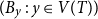 left parenthesis upper B Subscript y Baseline colon y element of upper V left parenthesis upper T right parenthesis right parenthesis