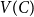 upper V left parenthesis upper C right parenthesis