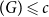 left parenthesis upper G right parenthesis less than or slanted equals c