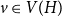 v element of upper V left parenthesis upper H right parenthesis