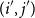 left parenthesis i prime comma j Superscript prime Baseline right parenthesis