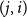 left parenthesis j comma i right parenthesis
