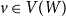 v element of upper V left parenthesis upper W right parenthesis