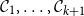 script upper C 1 comma ellipsis comma script upper C Subscript k plus 1 Baseline