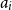 a Subscript i