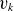 v Subscript k