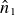 ModifyingAbove n With caret Subscript 1
